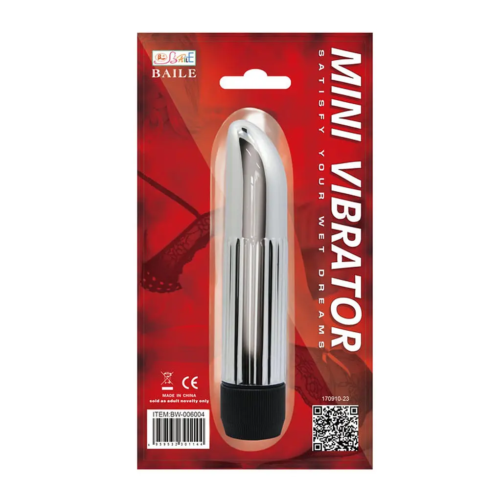 Вибратор Baile Mini Vibrator 14 см серебристый - фото 7