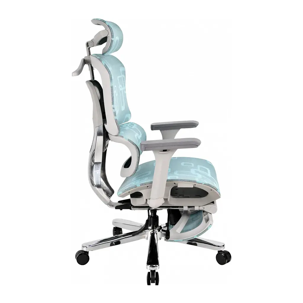 Офісне крісло GT Racer B-528 Gray/Blue - фото 3