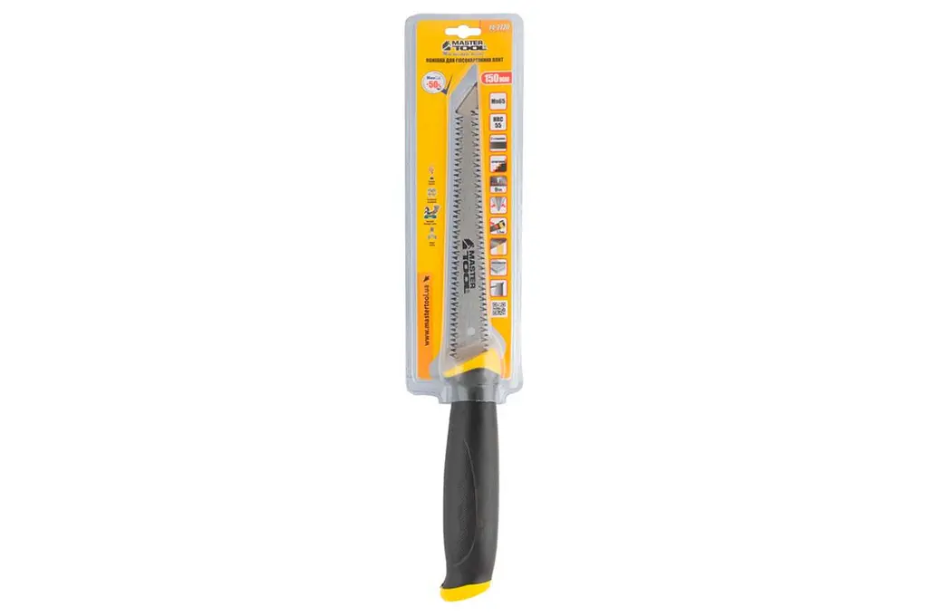 Ножівка ручна MasterTool гіпсокартону 150мм x 9T x 2D - фото 3