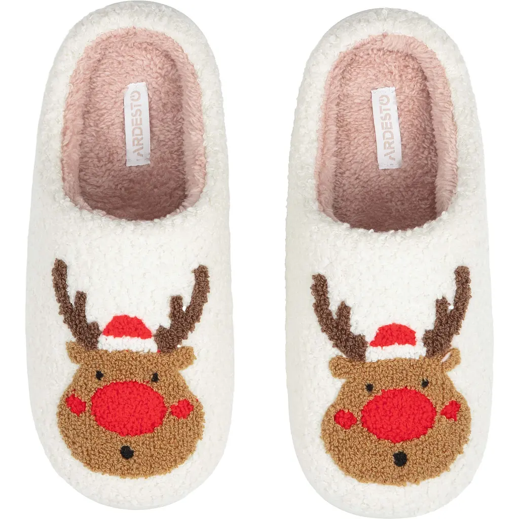 Капці домашні Ardesto Christmas 36/37 розмір білі (ART2536DW) - фото 3