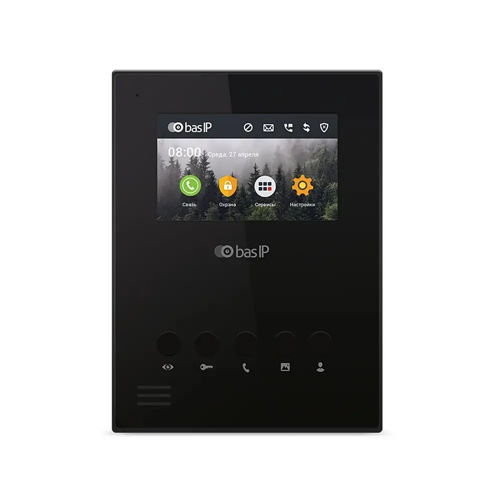 Відеодомофон AU-04LA Black BAS-IP (86-00015)