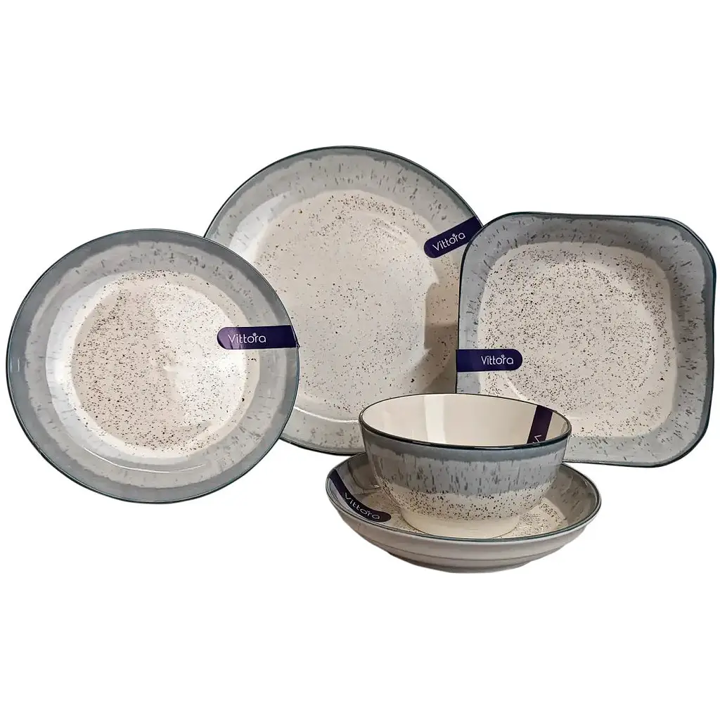 Тарелка обеденная Vittora Артемида VT-P-1254AR 25.4 см (147161) - фото 3