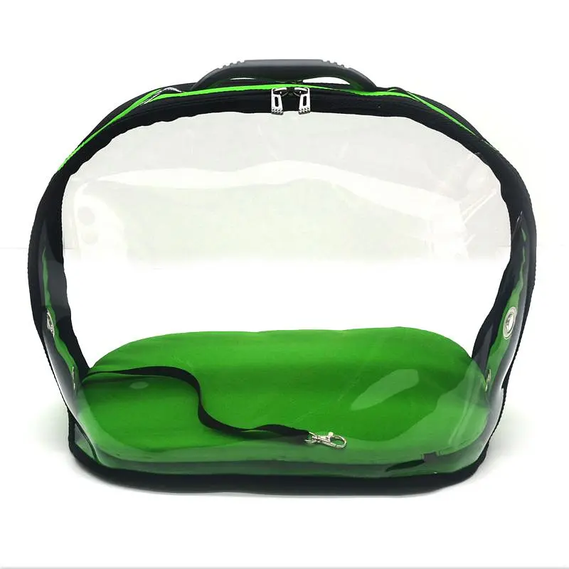 Сумка переноска для малых пород собак и кошек Капсула Zoo-hunt 25х42х32 см зеленая - фото 6