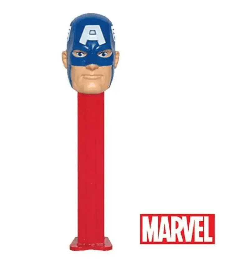 Диспенсер із цукерками Pez Marvel Collection Капітан Америка 17г - фото 3