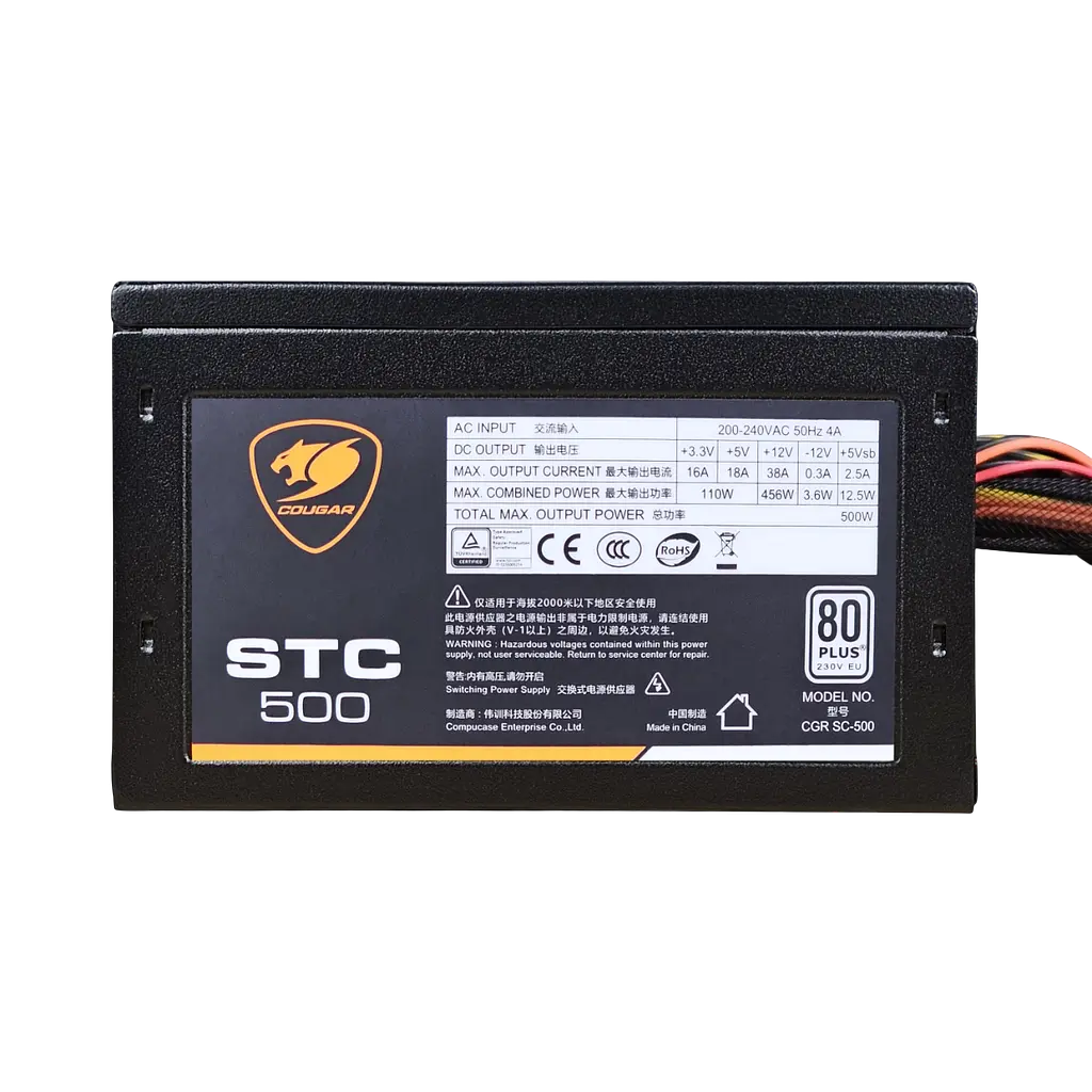 Блок живлення Cougar STC500 500W 80+ (STC500) - фото 5