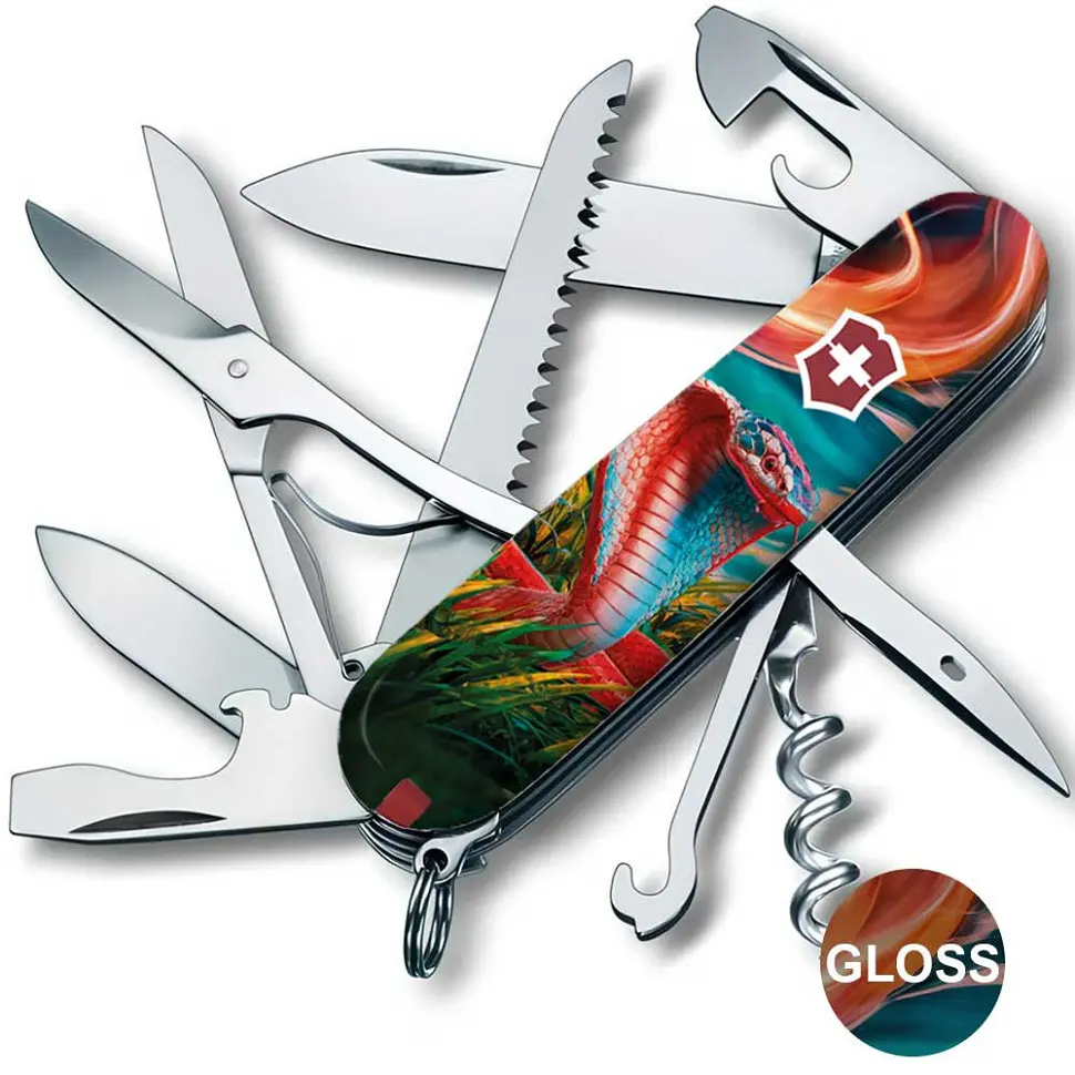 Ніж Victorinox Huntsman Zodiac 91мм 15функ Барвиста кобра