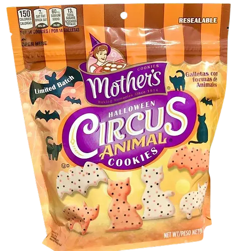 Печиво у формі тварин Mother's Halloween Circus Animal Cookies 255 г - фото 5