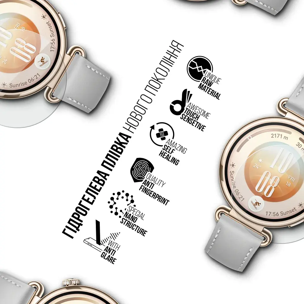 Плівка захисна Armorstandart Matte hydrogel Huawei Watch GT 7 41mm 6 pcs (ARM94036) - фото 2