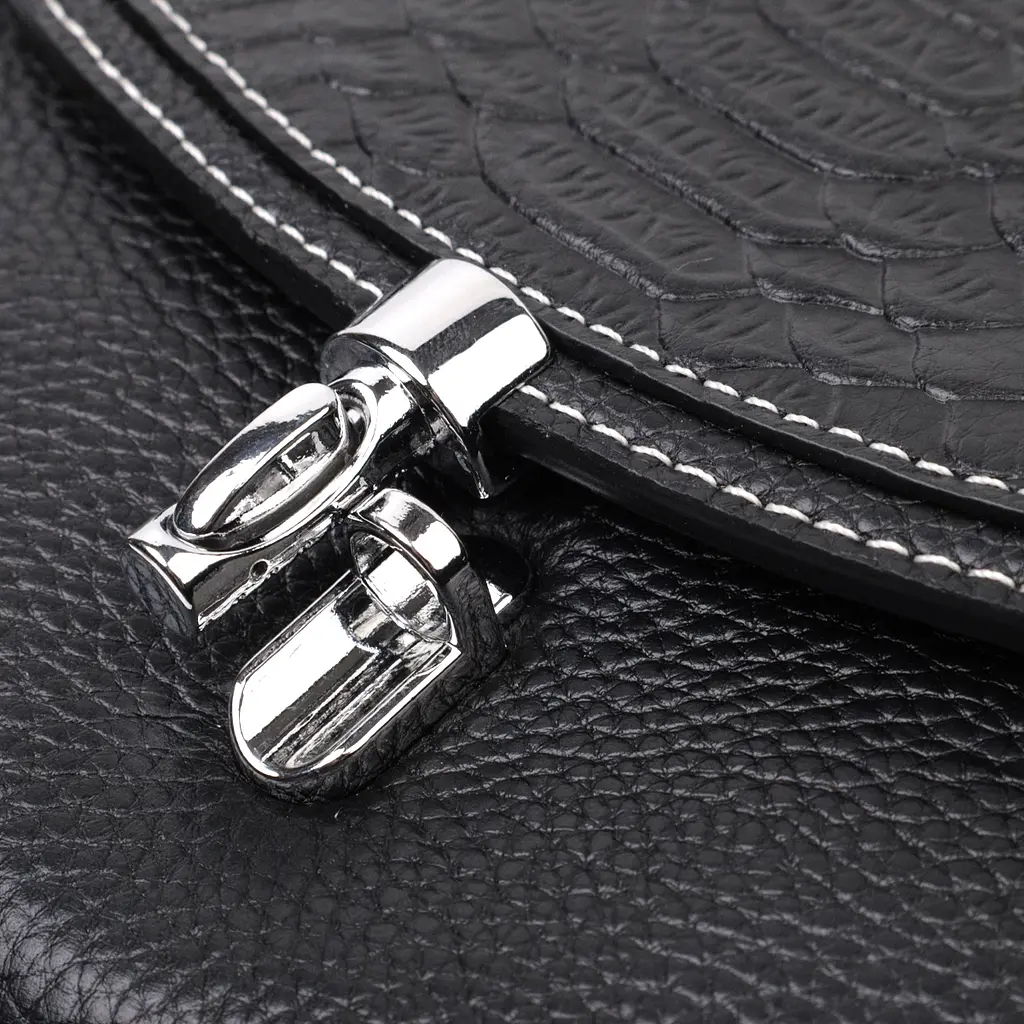 Шкіряна сумка для жінок Vintage з клямкою 19х15х9 см sum0029039 - фото 6