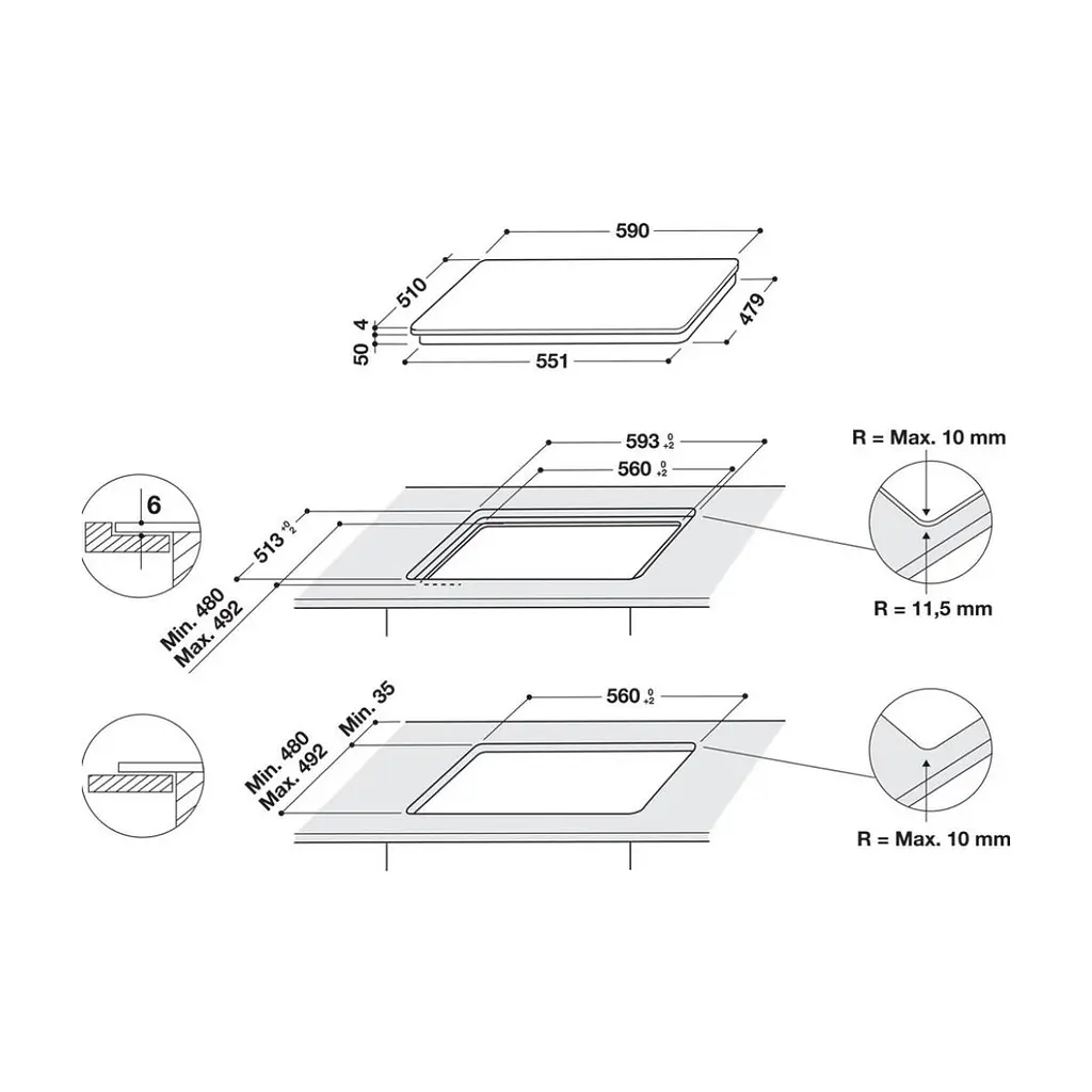 Варочна поверхня Whirlpool WFS0160NE - фото 8