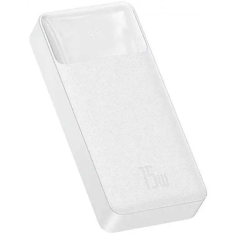 Портативна батарея Baseus Bipow Digital Display 20000 mAh 15W PPDML-J02 White - фото 2