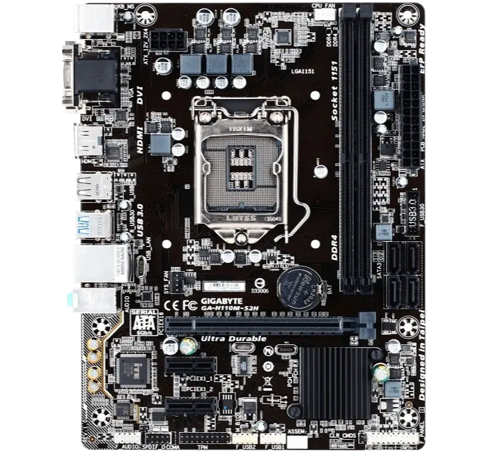 Материнська плата Gigabyte GA-H110M-S2H LGA 1151 (GA-H110M-S2H) Б/В - фото 2
