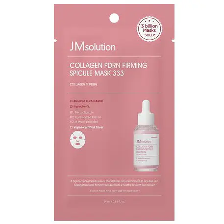 Маска для зміцнення шкіри Jmsolution Collagen PDRN Firming Spicule Mask 333 10 шт. - фото 3