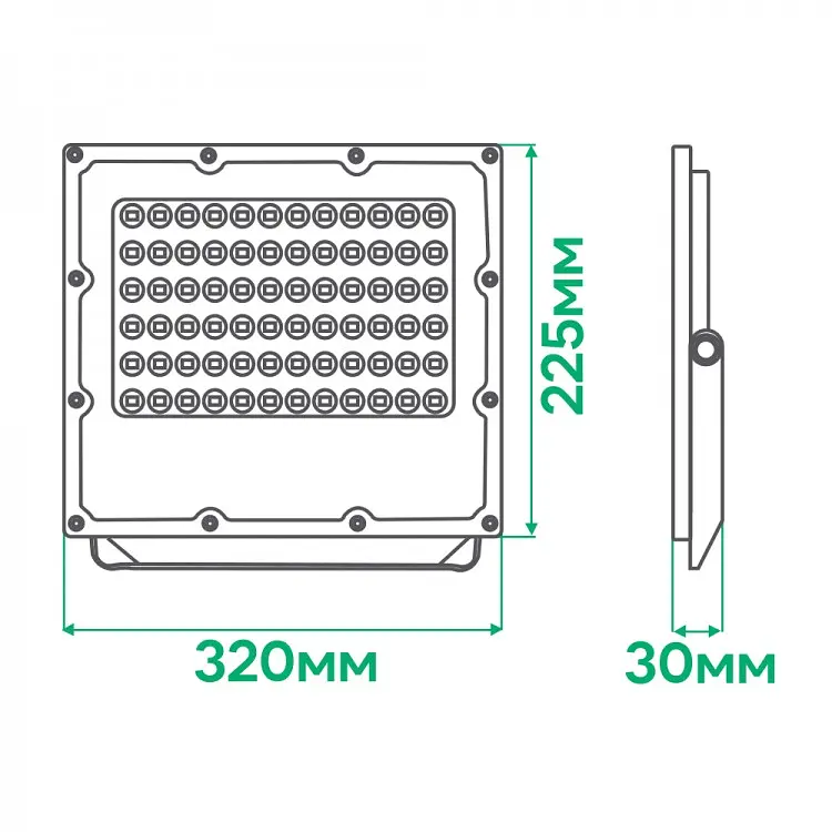 Світлодіодний прожектор Ardero LL-3150ARD PRO 150 Вт 6500K сірий (80029) - фото 4