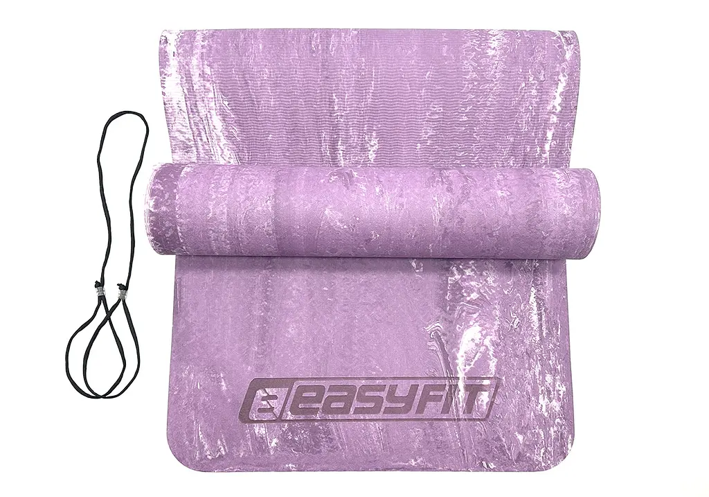 Килимок для йоги та фітнеса EasyFit PER Premium Mat 8 мм Фіолетовий - фото 2