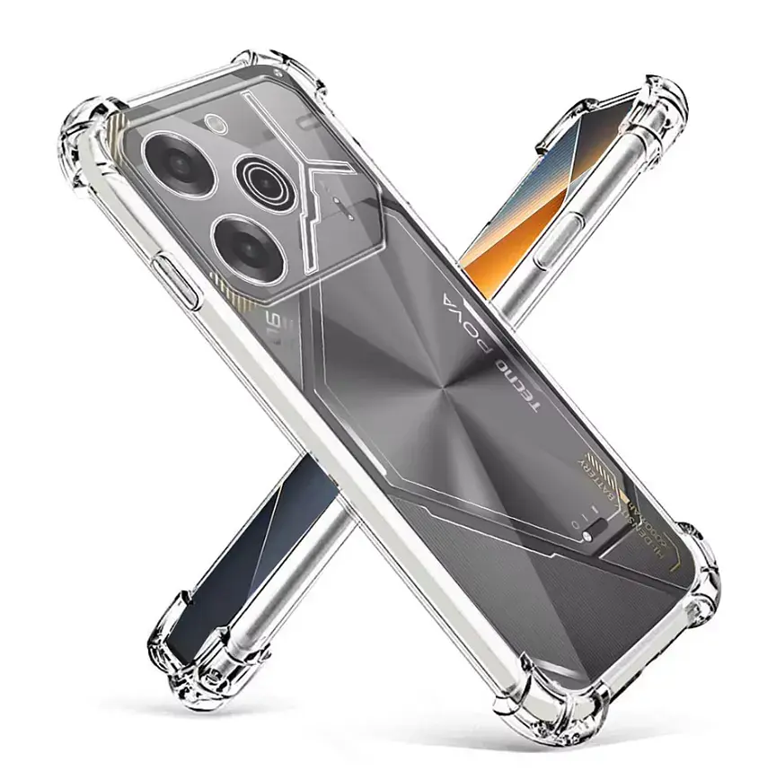 Панель BeCover Anti-Shock для Tecno POVA 6 (LI7) Clear (712784) - фото 3