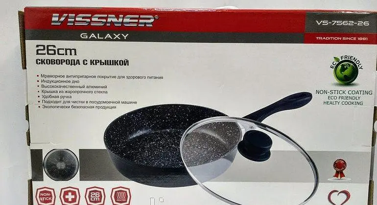 Сковорода Vissner VS 7562-26 marble - фото 5