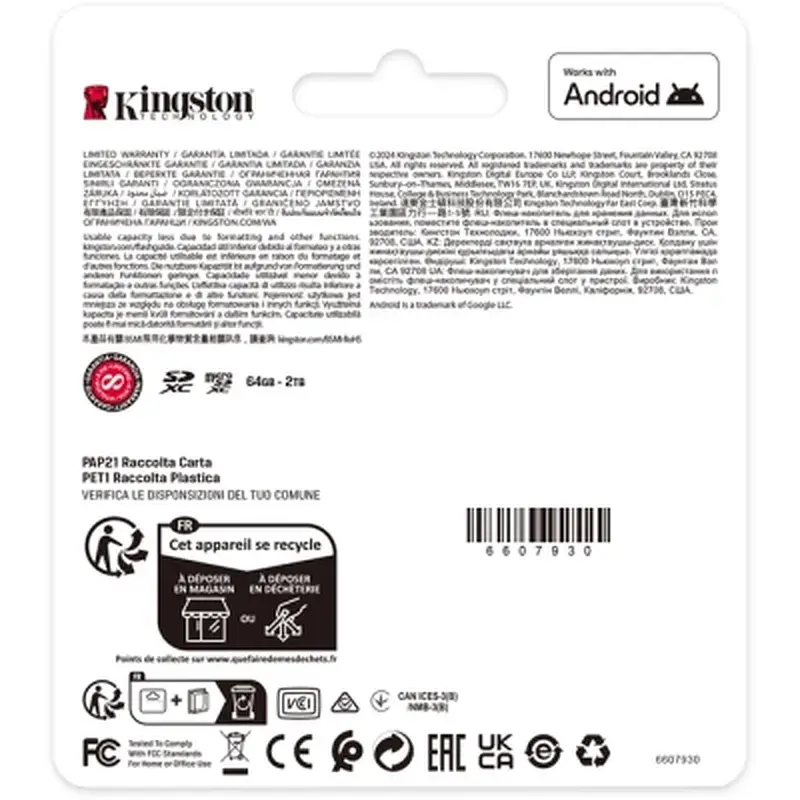 Карта пам'яті Kingston 256GB SDXC class 10 UHS-I V10 A1 Canvas Select Plus (SDS3/256GB) - фото 4