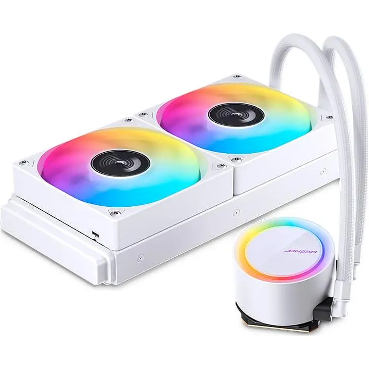 СВО Jonsbo TG-240 White (Intel LGA1700/1200/115X/2011; AMD AM4/AM5/4PIN PWM) (TG-240 White) - фото 2