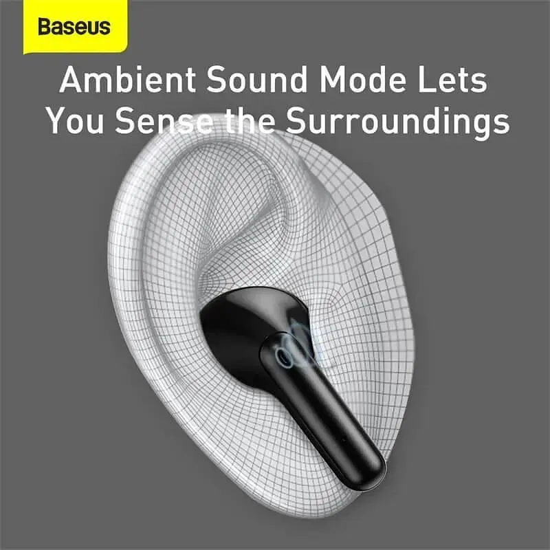 Наушники беспроводные Baseus Simu ANC S1 (NGS1-02) белые - фото 4