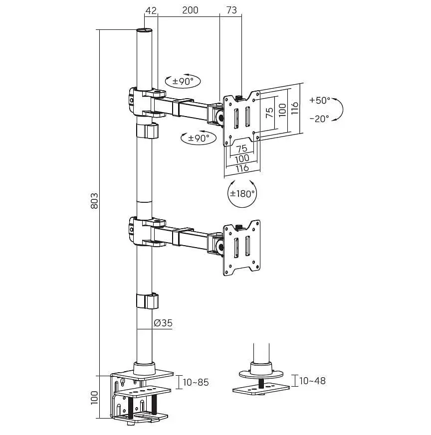 Кронштейн OfficePro MA122B MA122B - фото 7