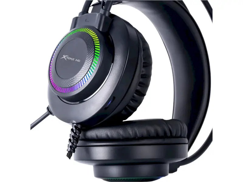 Навушники з мікрофоном XTRIKE ME Gaming RGB Backlight GH-509 Black - фото 2
