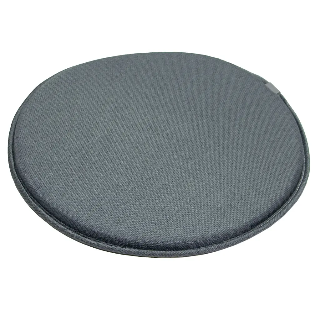 Подушка-сидушка на круглый стул серая 40x40 см (1010814-Gray) - фото 3