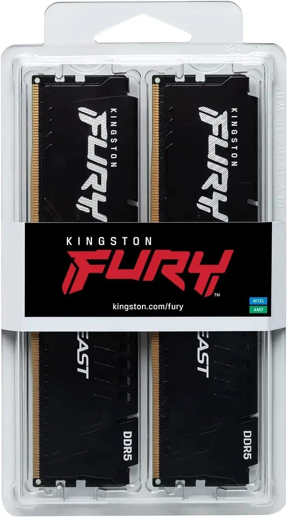Память ПК DDR5 32GB KIT (16GBx2) 5600 FURY Beast EXPO Kingston teh0014309 - фото 6