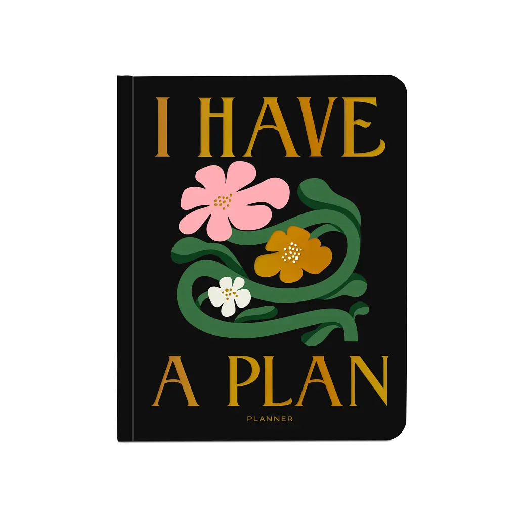 Планер «I HAVE A PLAN» квіткова абстракція
