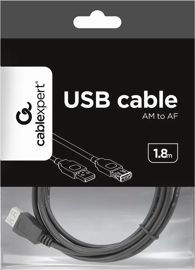 Кабель-подовжувач Cablexpert USB 2.0 AM/AF 1.8м (CCP-USB2-AMAF-6) - фото 4