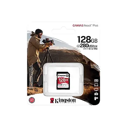 Карта пам`яті SDHC 128GB UHS-II/U3 Class 10 Kingston Canvas React Plus V60 SD R280/W100MB/s (SDR2V6/128GB) - фото 3