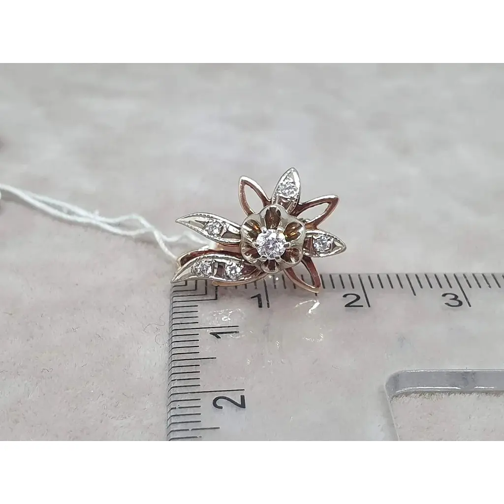 Золоті сережки Гаразд з діамантами. 303250 - фото 5