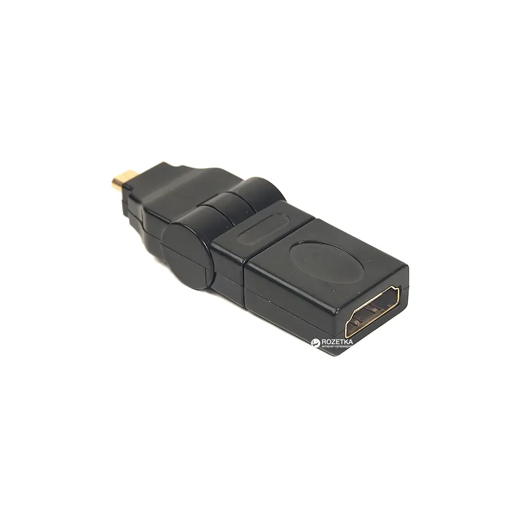 Переходник HDMI AF to micro HDMI AM, 360 degree PowerPlant (CA910618) - фото 2