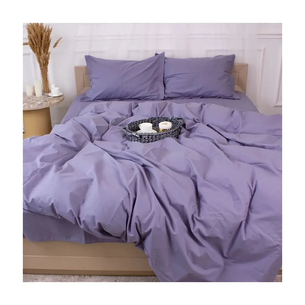 Постільна білизна MirSon Poplin Line 056 Smoky 110x140 (2200006277361) - фото 5