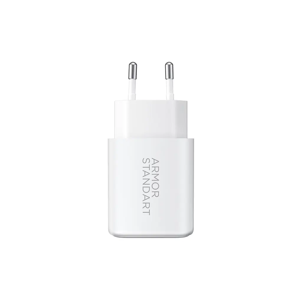 Зарядний пристрій Armorstandart Poweraze 20W GaN Type-C + USB-A White (ARM87066) - фото 3