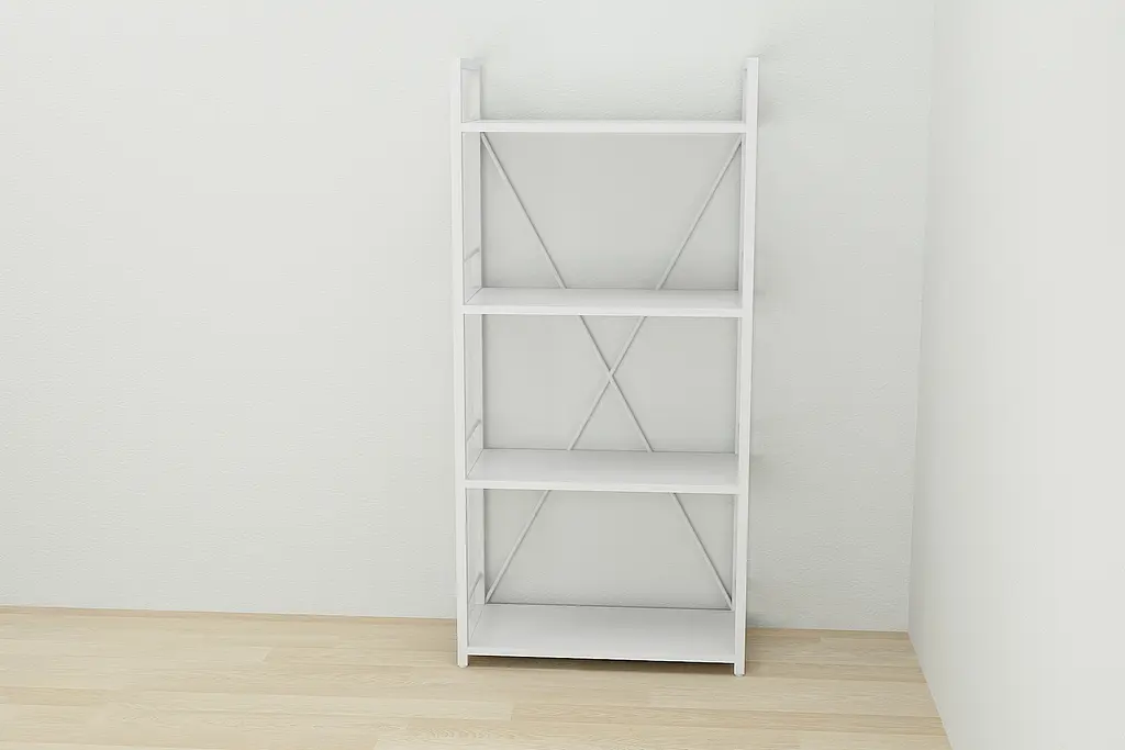 Этажерка 4/60 Ferrum-decor Серии Коннект 120x60x28 белый ДСП Белый 16мм (FRD-104242) - фото 2