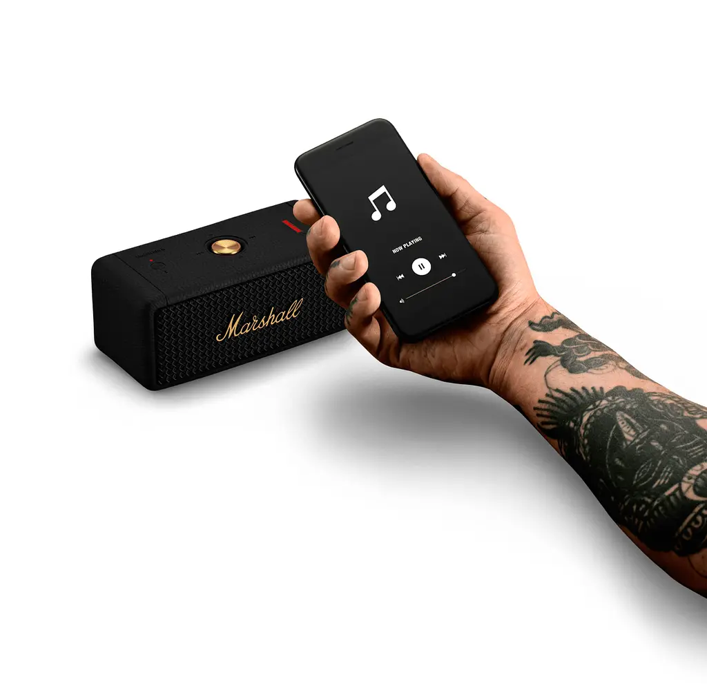 Портативна акустика Marshall Portable Speaker Emberton II Black and Brass (1006234) [81377] - фото 6