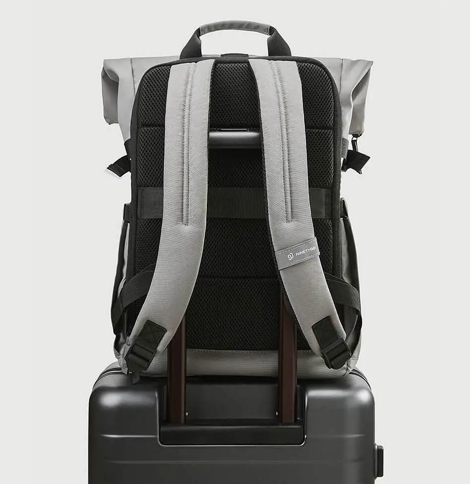 Рюкзак Xiaomi90 Points Urban Roll Top Backpack 18,6 27,3L Black - фото 2