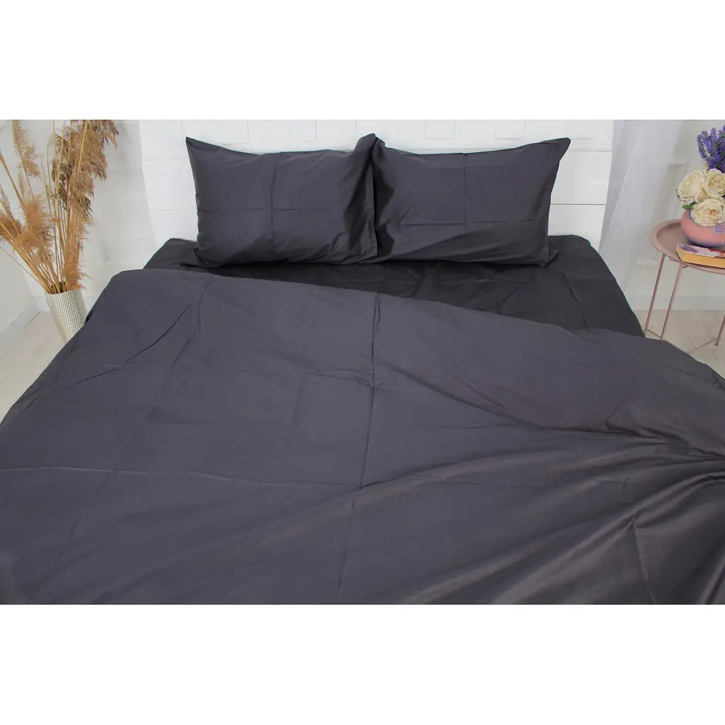 Постільна білизна MirSon Сатин 0848 Blue Black 143х210 (2200002026703) - фото 2