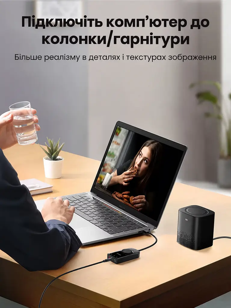Зовнішня звукова карта UGREEN CM129 чорна (40964) - фото 5