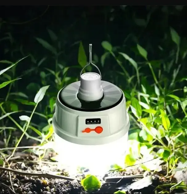 Акумуляторна кемпінгова LED-лампа з сонячною панелью Bailong BL-2022 USB захист IP65 - фото 8