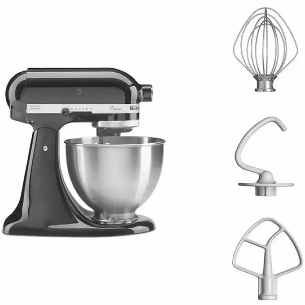 Кухонна машина KitchenAid Classic 4,3 л 5K45SSEOB з відкидним блоком чорний - фото 2