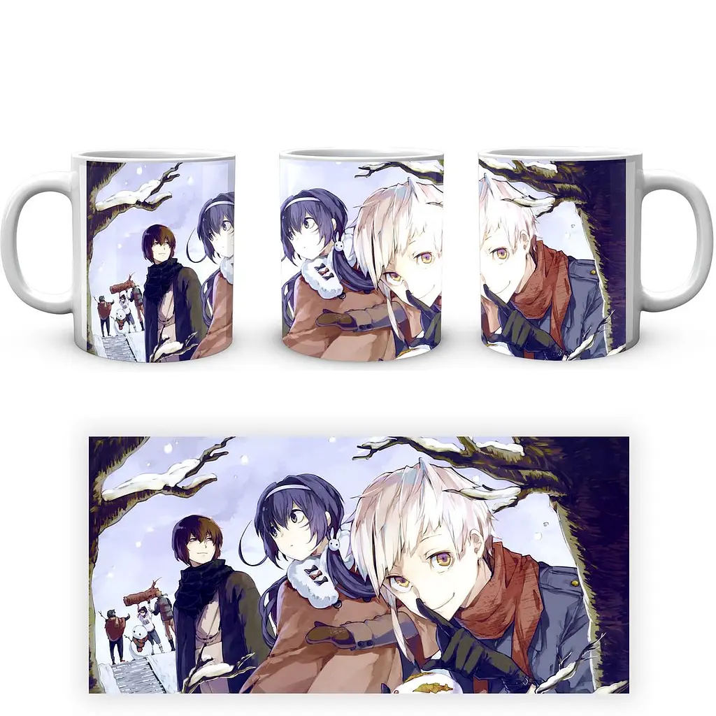 Кухоль GeekLand Bungou Stray Dogs Проза Бродячих Псів Ацуши Дазай Кьока BSD 12 330 мл білий - фото 4