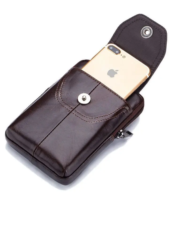 Кожаная мужская бананка BULL 15х9.5х2 см sum0025633 - фото 15