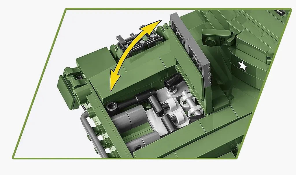 Конструктор COBI-2543 Американський танк M24 Chaffee 1:35 (590 деталей) - фото 6