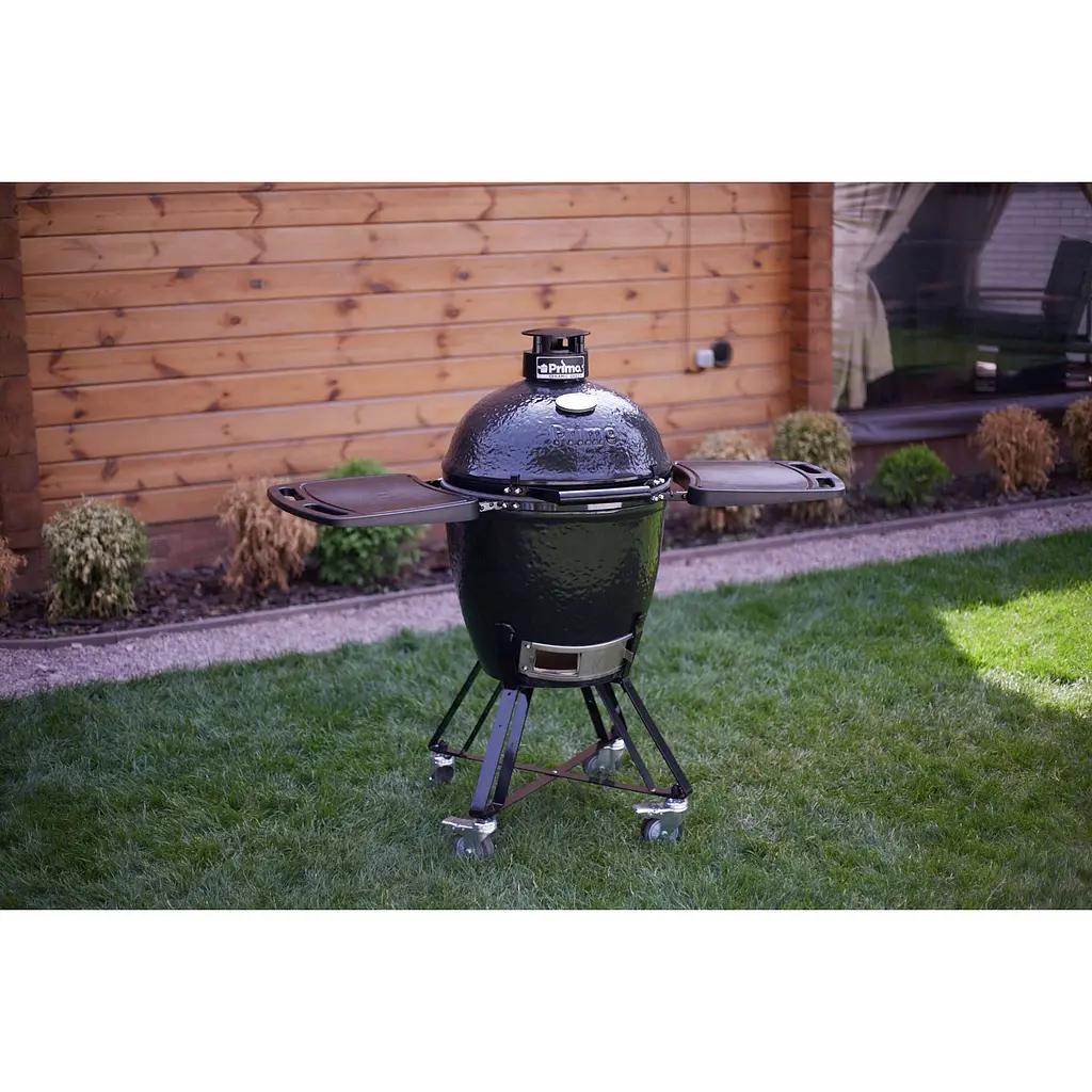 Керамический угольный гриль Primo Large Round All in One (PGCRCG) - фото 5