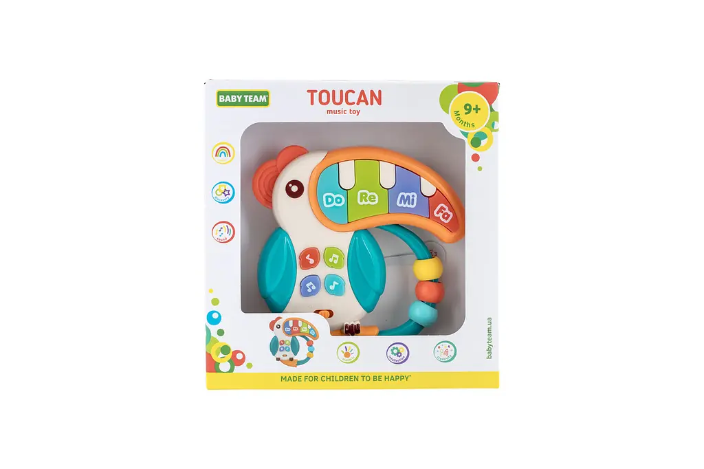 Іграшка музична "Тукан" 9+ Baby team Різні кольори - фото 5