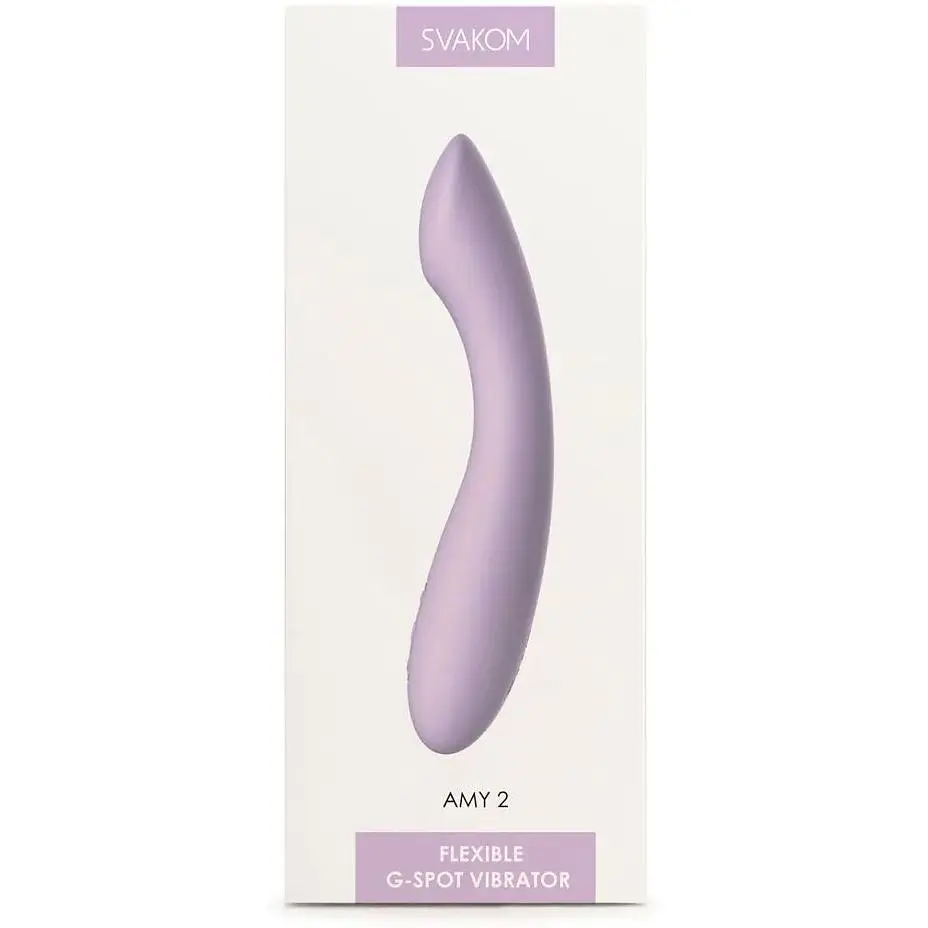Вибратор для точки G с интеллектуальным режимом Svakom Amy 2 Pastel Lilac - фото 7