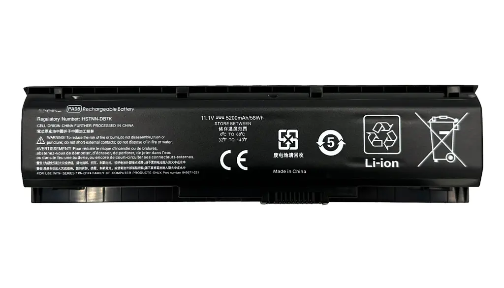 Акумулятор для HP Pavilion 17-AB Omen 17-W 11.1V 5200 mAh (PA06-3S2P-5200) - фото 2