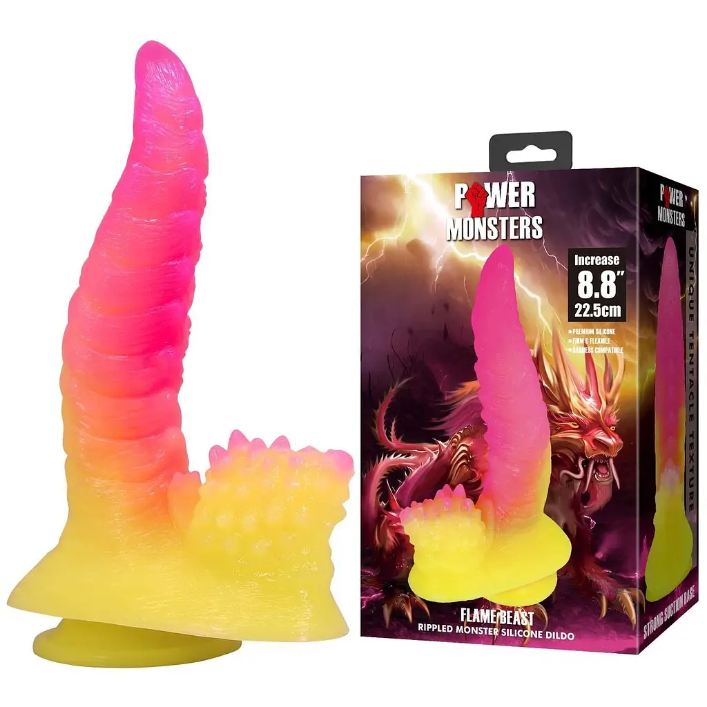Фалоімітатор Power Monsters Flamebeast, 22.5 см (мульті) - фото 7